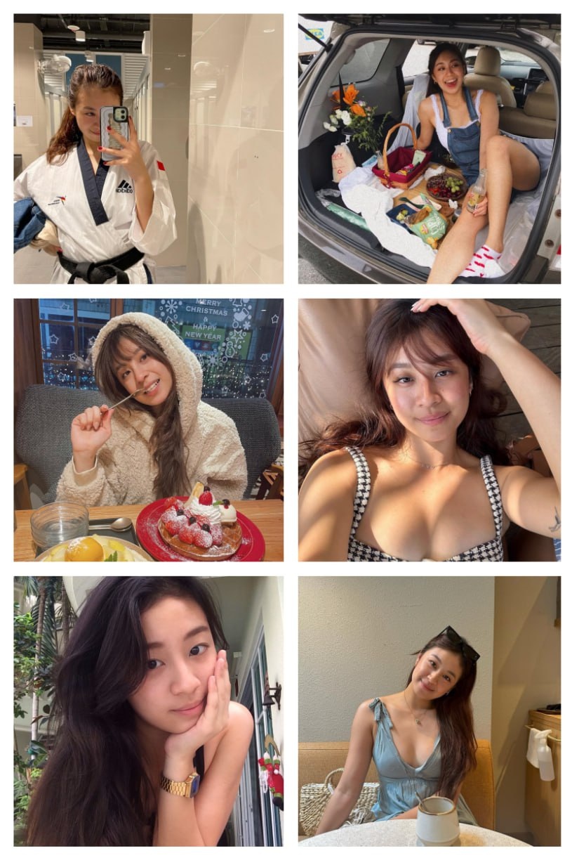 XR22 图片4216张 视频566个 新加坡  自拍 生活照多 好身材 生活场景丰富 瑜伽 旅游 泳装 风景 自拍多 美食多 跆拳道 大胸 车里照 户外露营 床上照  